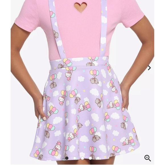 Hello Kitty X Pusheen Lavender Skirt with pockets women's small - Picture 5 of 10